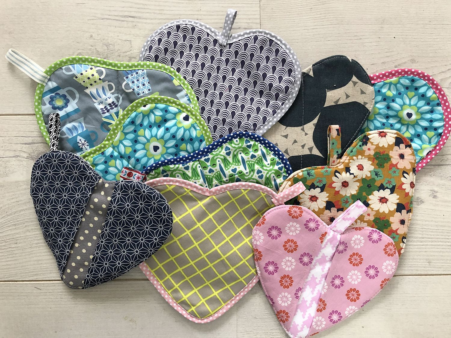 Herz Topflappen nähen